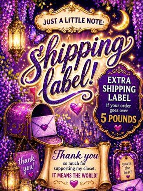 🚨‼️For Extra Shipping Label🚨‼️